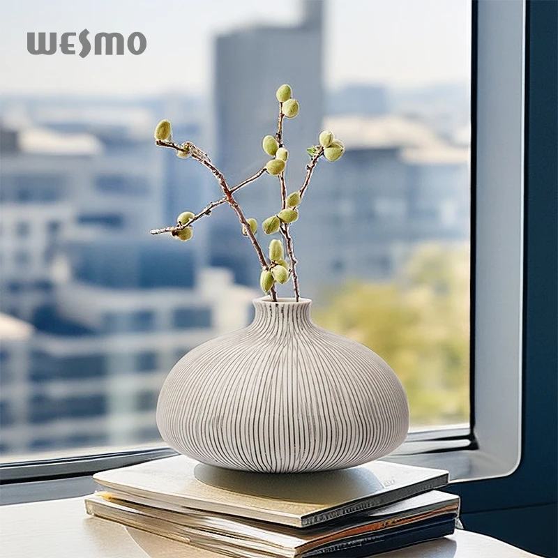 Living Wabi-sabi Ceramic Vase Decoration Table Ceramic Decoration Ceramic Factory Wholesale Flower Vase For Home Decor