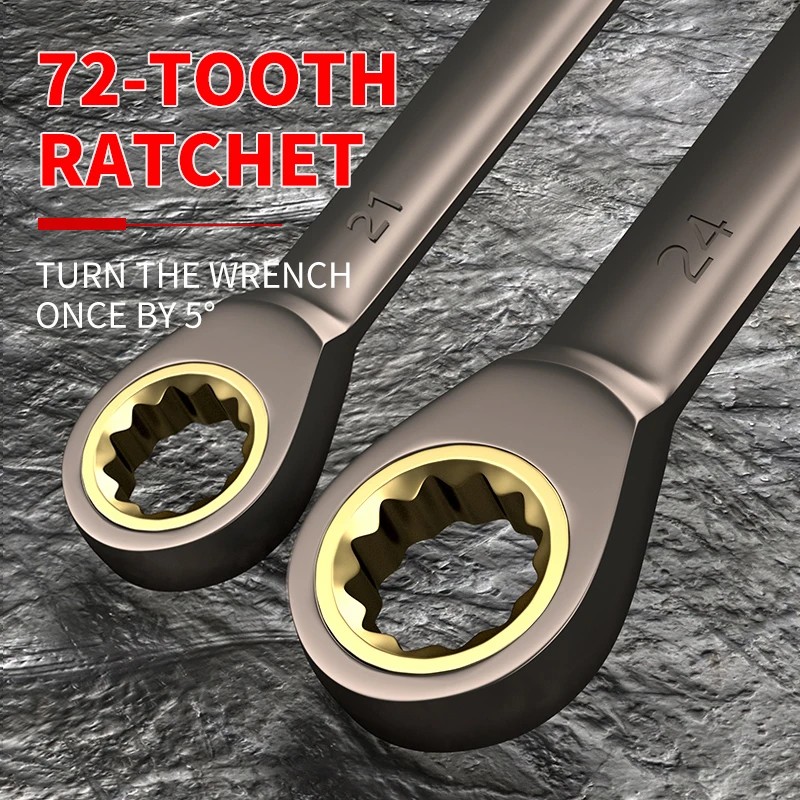 High-quality wrench set combined ratchet wrench open torque ratchet wrench
