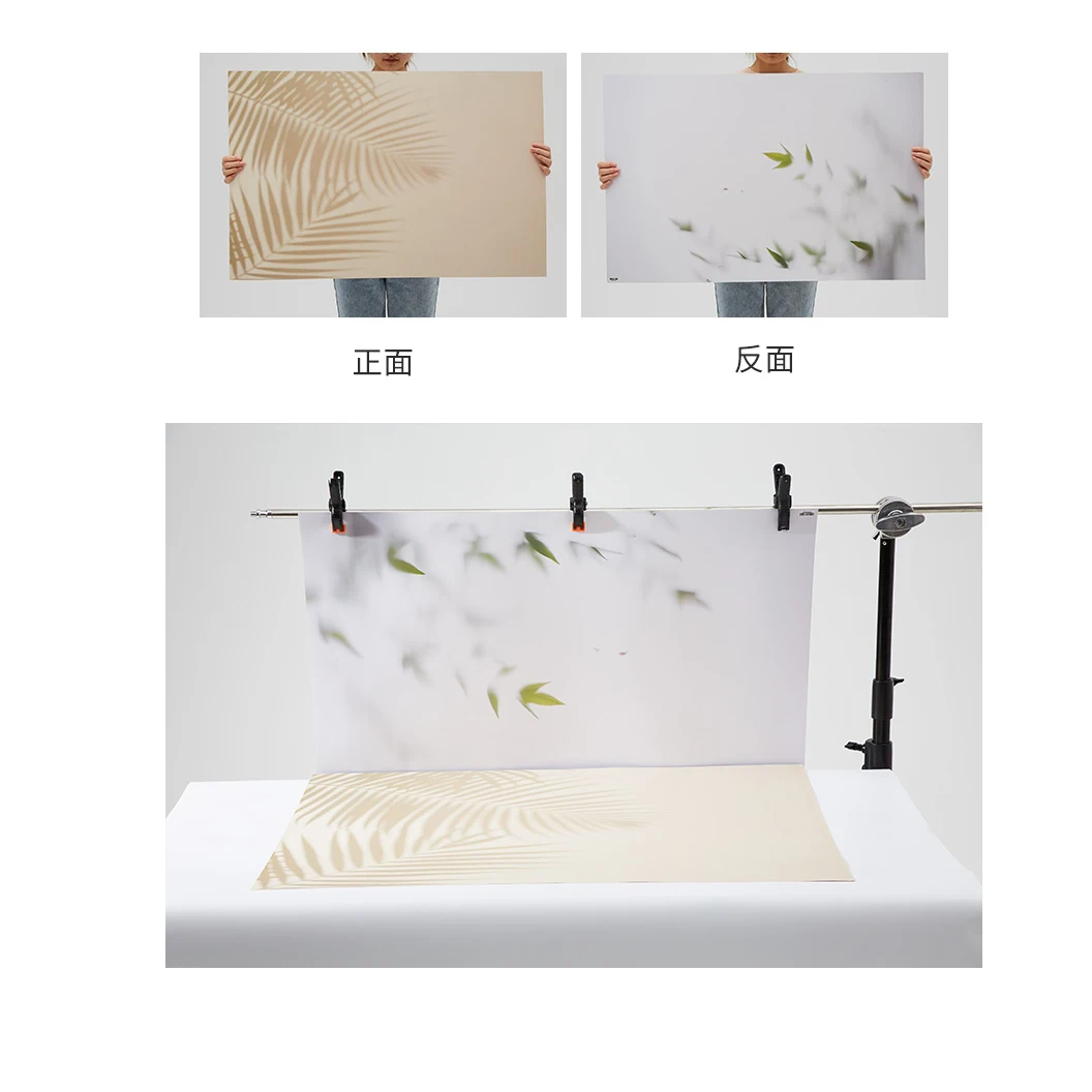 Desktop Shoot Photography Backdrops Props 3D Pattern Sided Paper Board Fotografie Photo Material Take Pictures for Toiletries