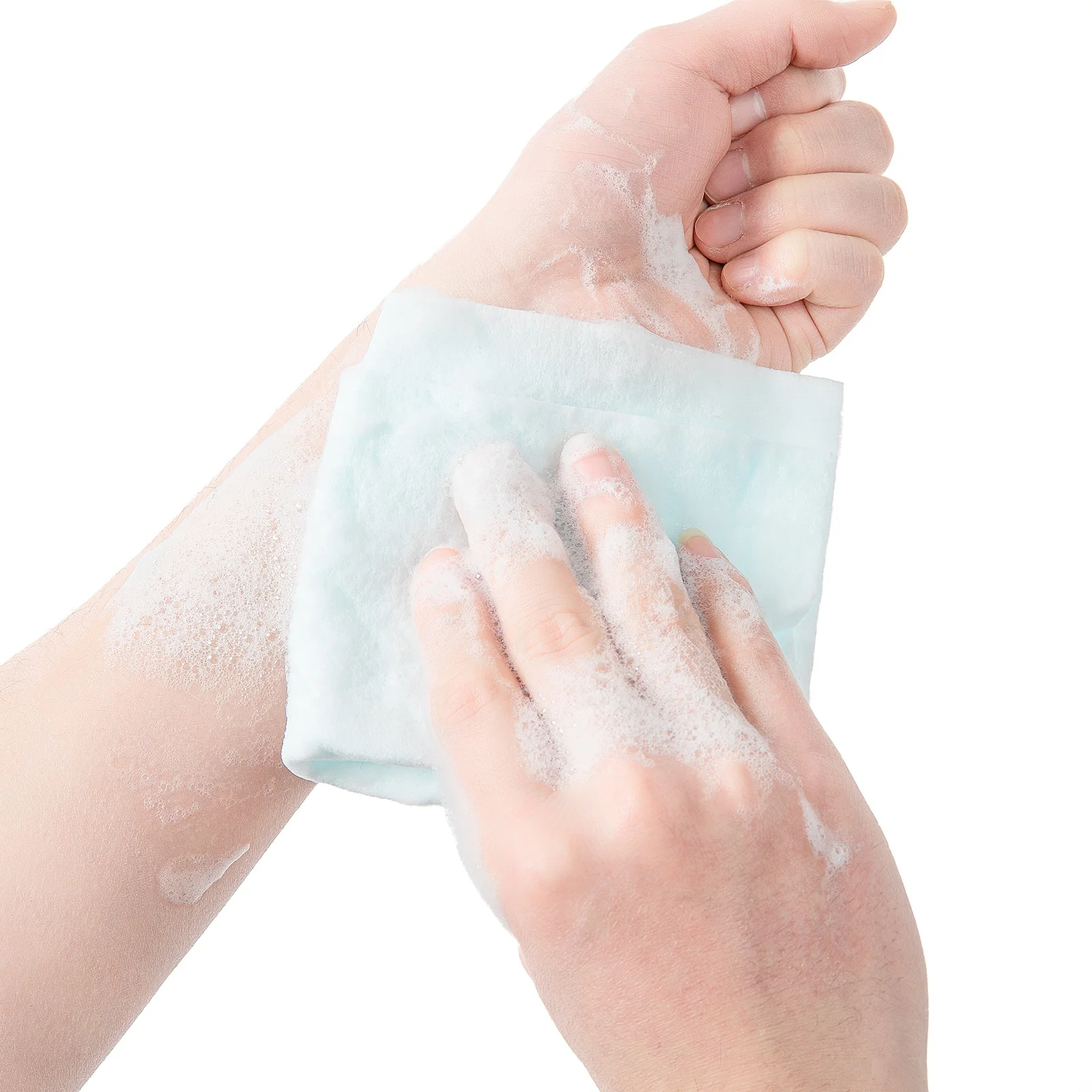 Single Use Hypoallegeneric Wash Cloths Rinse Free Body Wash Scented Wipes Pre-soaped Adult Bathing Wipes For Bedridden Elderly