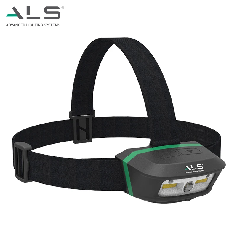 ALS 180lm Detachable Rechargeable Red and Green Light Hunting led Headlamp Outdoor motion sensor  light Headlight