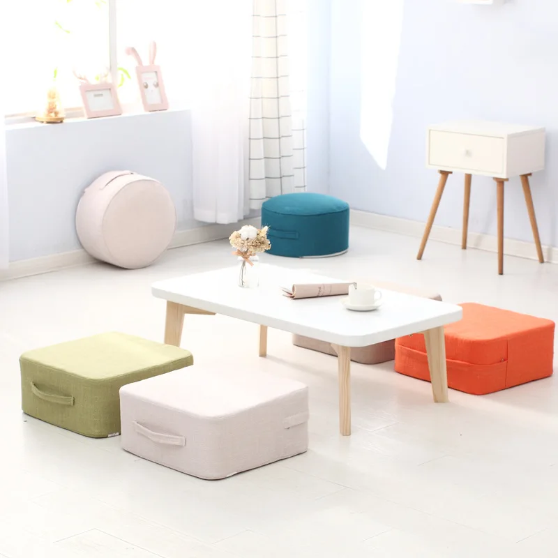 Japanese Linen Futon Tatami Removable Washable Trampoline Cushions For Adults And Children