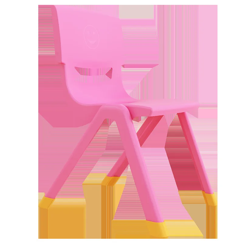 Rubber Cover Anti-slip Colorful Plastic Children Chairs Wholesale Indoor Kids Study Plastics Chairs