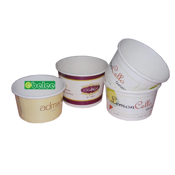 Manufacturer  Disposable 8oz ice cream paper cup with lids Yourt paper bowls with lids can be customized