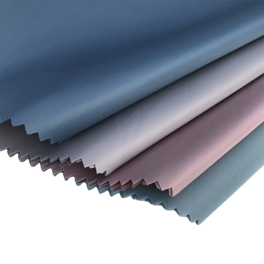 100% polyester waterproof breathable fabric Twill memory fabric PU coating fabric waterproof coating