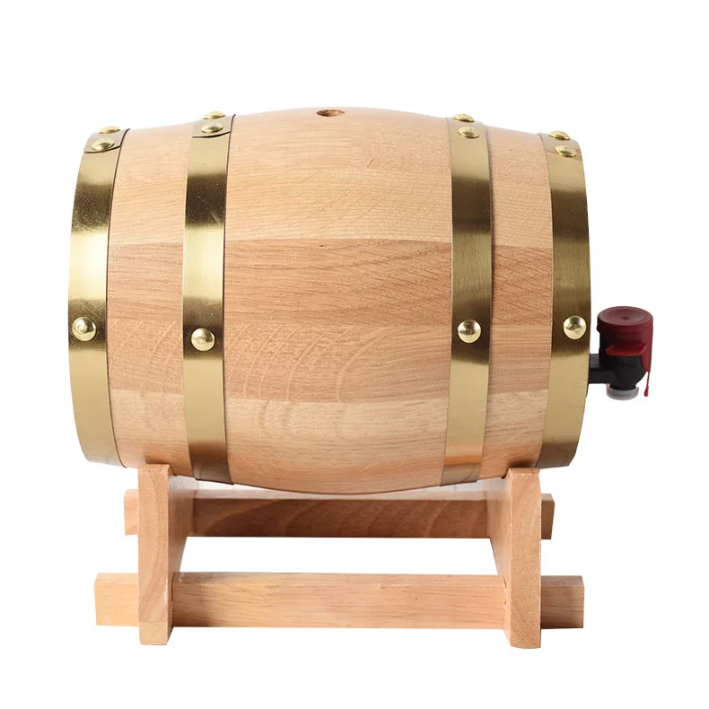 Hot Selling  Wooden Oak Barrel 1.5l Wine Barrel Furniture Oak Wine Barrels