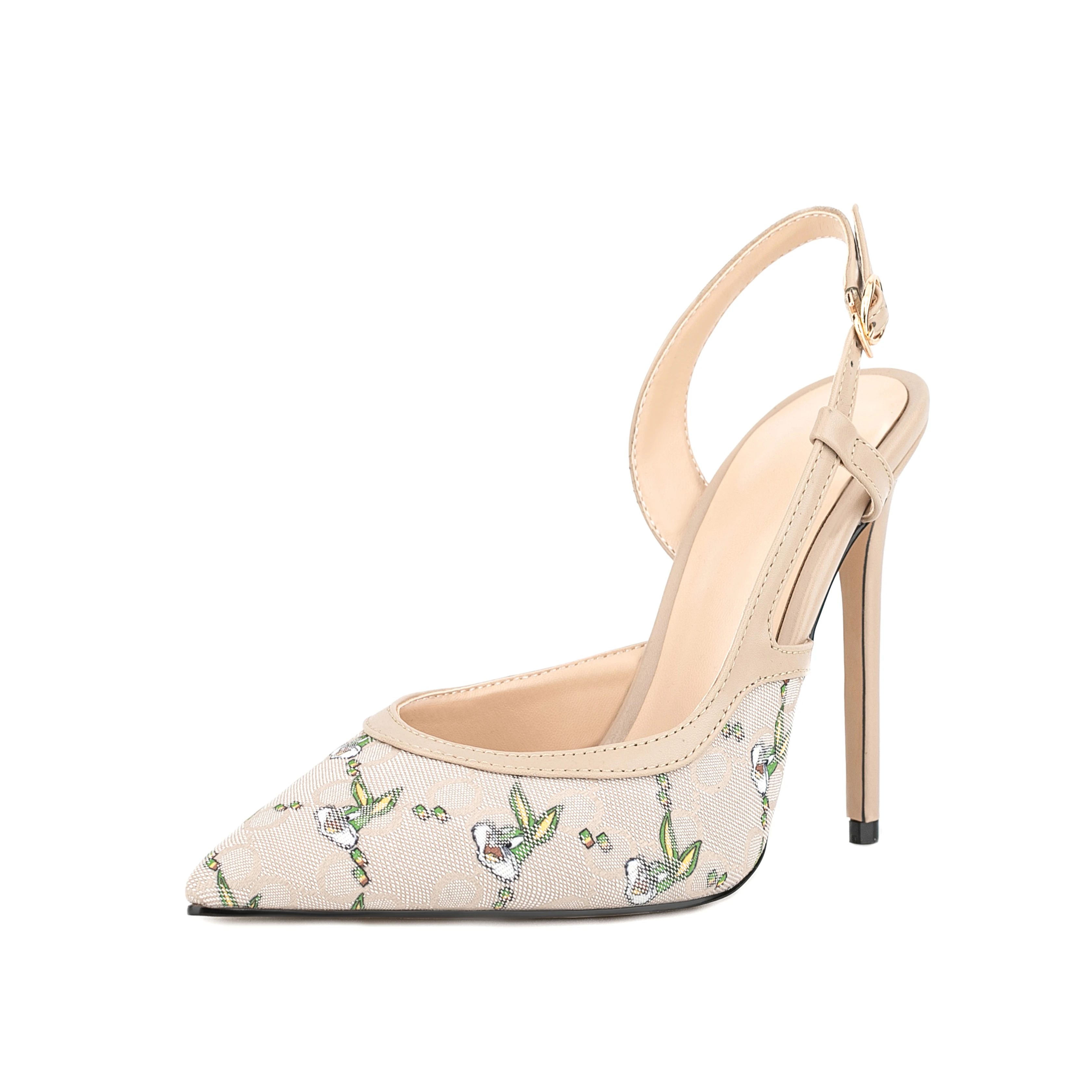 2023 New Series Style Slingback Heel Pumps for Women Casual Formal Pointed Toe High