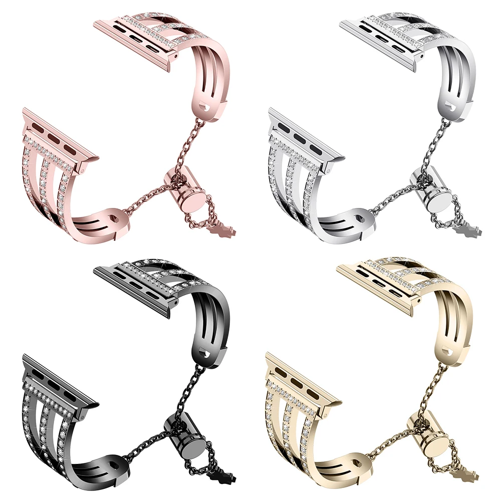 
Wholesale Fashion Stainless Steel Bracelet Watch Band for Apple Watch Series 1/2/3/4 