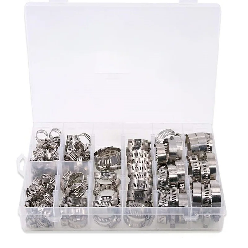 26 шт., хомуты для шлангов 16-38 мм из нержавеющей стали