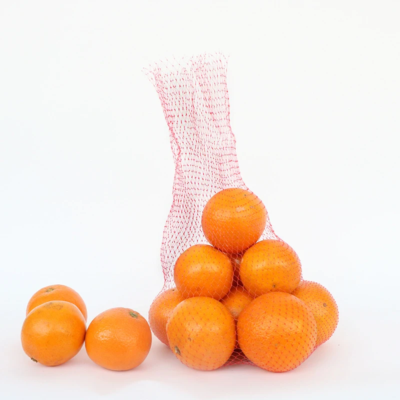 Grs Folding Style  Leno Net Plastic Mesh Bag with Drawstring Firewood Seafood Vegetable Fruit (Onion Potato Tomato) Meat Packing