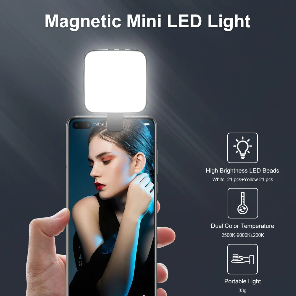 Wholesale customization Patented design Portable Flash LED Selfie Flashlight Phone Camera Clip Light For Mobile Phone