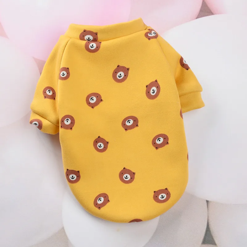Qbellpet pet supplies 100% Polyester Luxury Cartoon Shirt Dog Pet Clothes For Dog Cartoon Hoodie