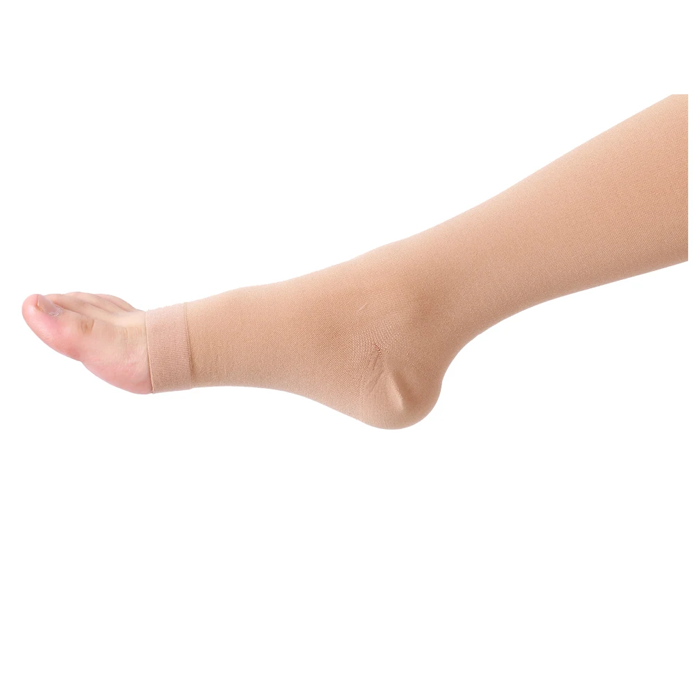 Knee High Open Toe Medical Compression Socks  for Varicose Veins 15-21mmhg Medical stocking