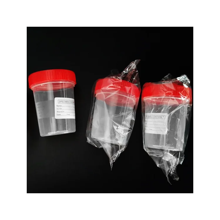 60ml 100ml 120ml Laboratory use Science Sterile urine container urine test container plastic specimen cup