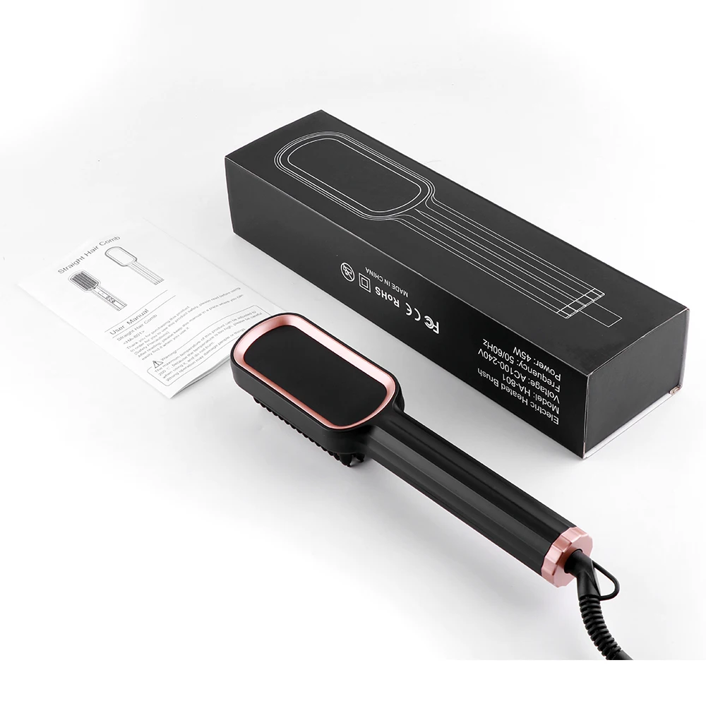  Lescolton Factory Customized Logo Hair Brush Straightening Comb Hot Sales Dropshipping Hotel
