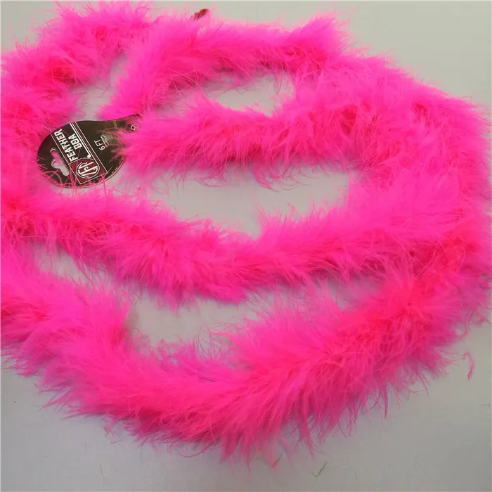 Fancy boa  hot pink feather marabou  boa for decoration