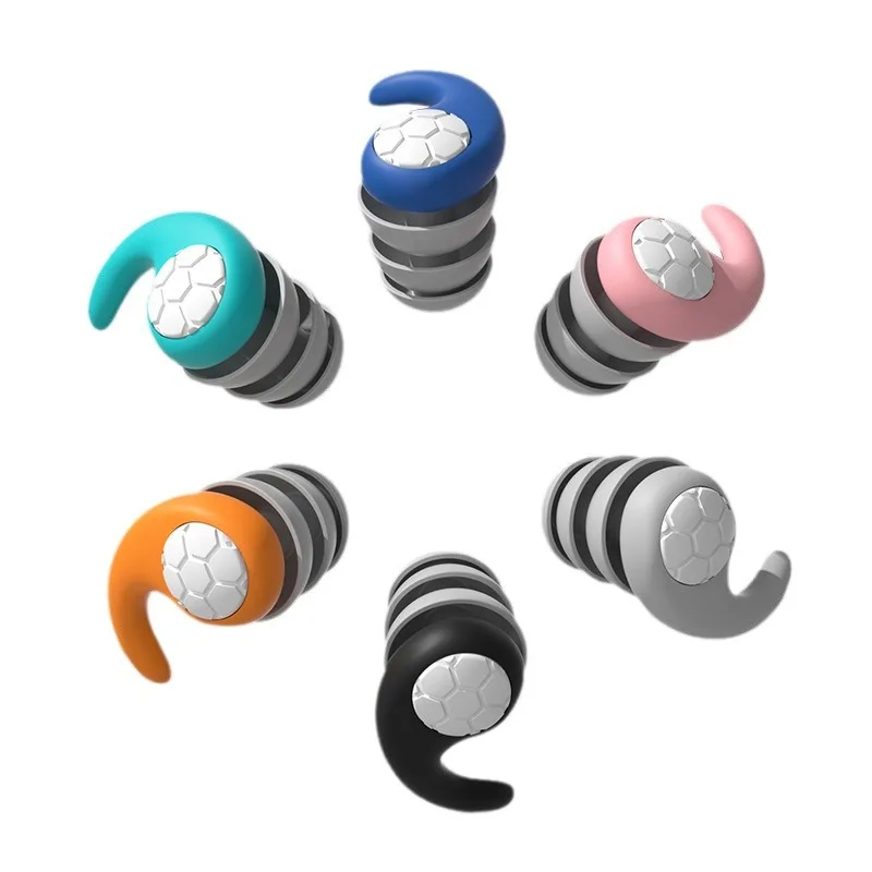 1Pair Soft Silicone Earplugs Noise Reduction Ear Plugs for Travel Study Sleep Waterproof Hear Safety Anti-noise Ear Protector