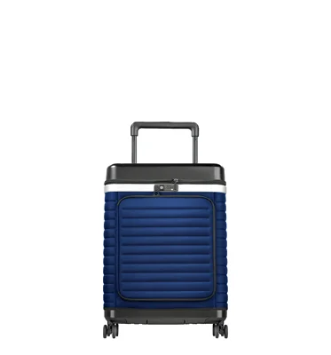 Mobile closet manufacturer pull up travel foldable estate blue hand luggage suitcases for man