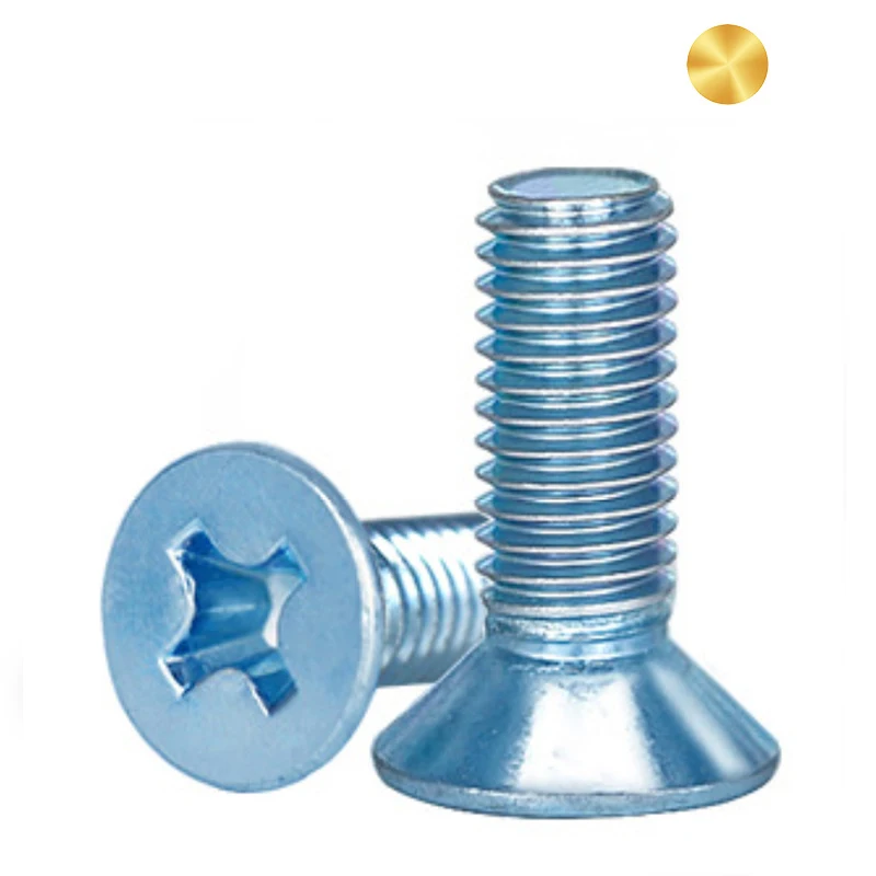 M2 M3 M4 M5 M6 C1022 10B21 Steel Zinc Plated Phillips Flat Head Machine Screw DIN965 GB818