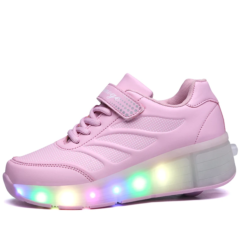 Led wheel roller led shoes skate for kids boys and girls size 27-42