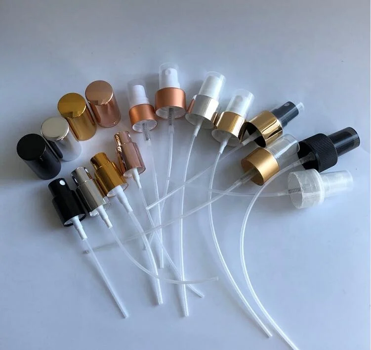 18 415 Luxury Essential Oil Spray Bottle Top Leak Proof Aluminum Perfume Fine Mist Spray Pump Cap Rose Gold