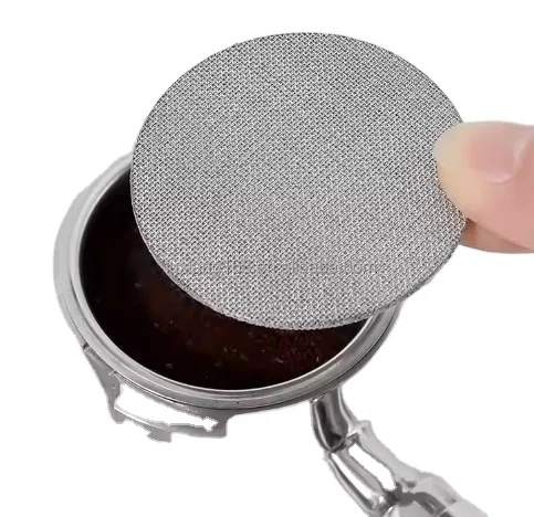Espresso Coffee Portafilter Puck Screen 316L Stainless Steel Sintered Mesh Filter Disc 1.7 mm Thickness