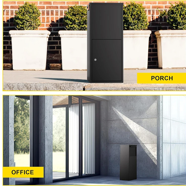 JH-Mech Parcel Box Drop Delivery Cold-Rolled Anti-Theft Lockable Parcel Drop Box for Outside Home and Business Deliveries