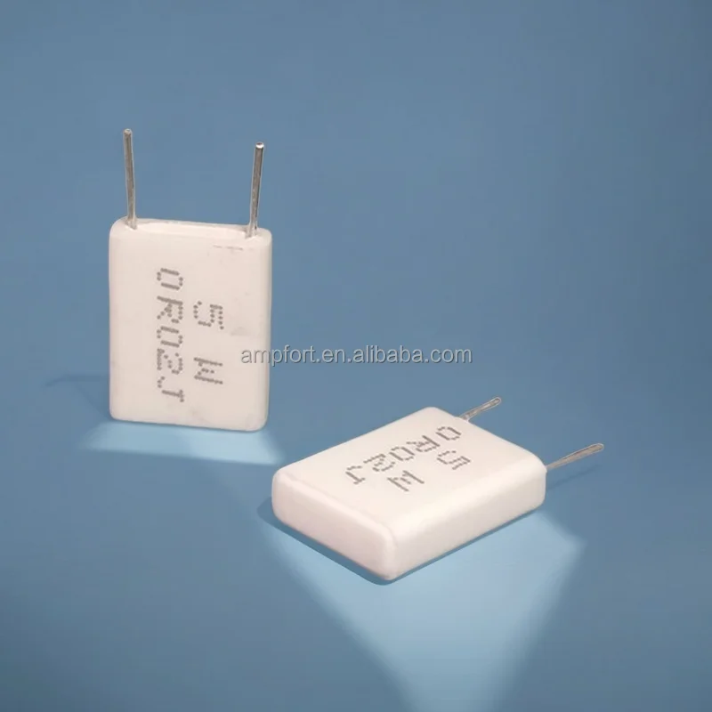 Non Inductive Cement Ceramic Encased Wire Wound Flameproof Metal Plate Resistors MPR BPR RX27-6 RGC 5W 0.02R