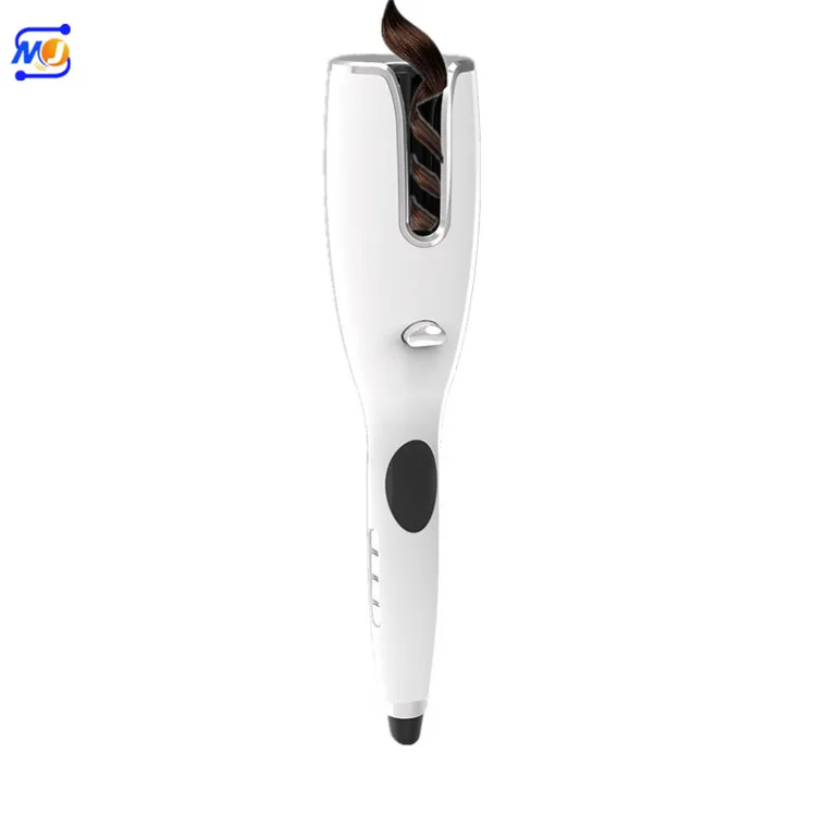 Zkagile Popular Hair Rotating Curling Irons Automatic Mini Travel Ceramic Hair Curler White Auto Hair Curler