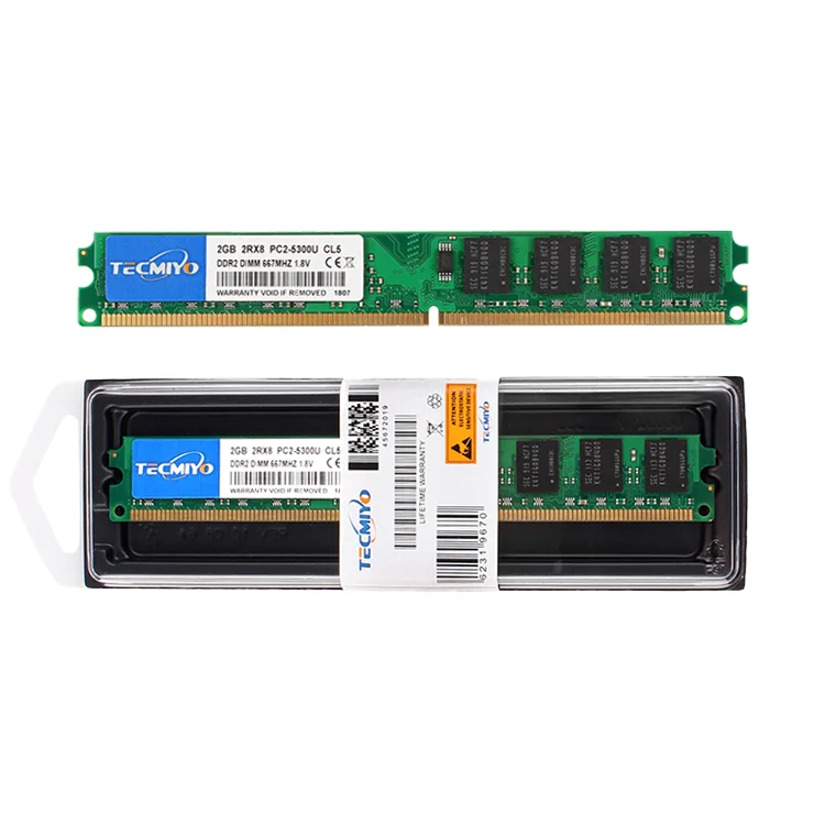 TECMIYO Good Price High Quality For Desktop Ddr2 2gb Pc2 Original Chip Memory Lifetime Warranty