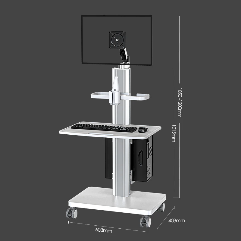 Wholesale Price Hospital Furniture Aluminum alloy Medical Dental oral scanning cart for Clinic Workstation