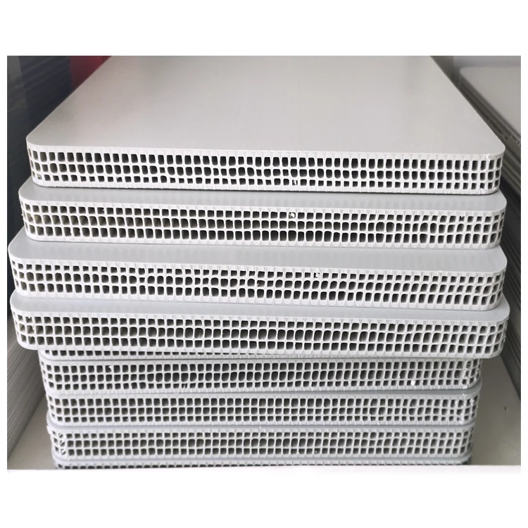 13 mm high glossy surface recyclable PP hollow  plastic construction building formwork  boards for concrete