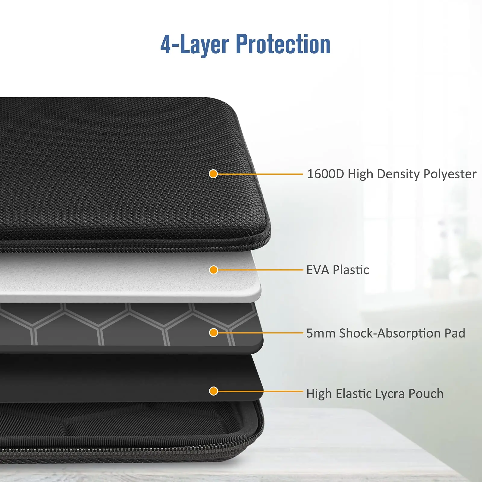 Laptop Sleeve EVA Case Shockproof Waterproof Laptop Computer Protective Carrying Case