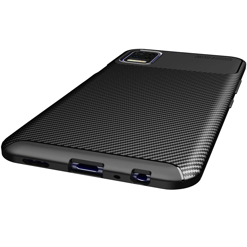 Чехол из ТПУ и силикона с автофокусом углеродного волокна чехол для телефона LG K52 K42 K62 Q52 K92 5G K61 K40s K20 2019 W10 W30 G8 ThinQ