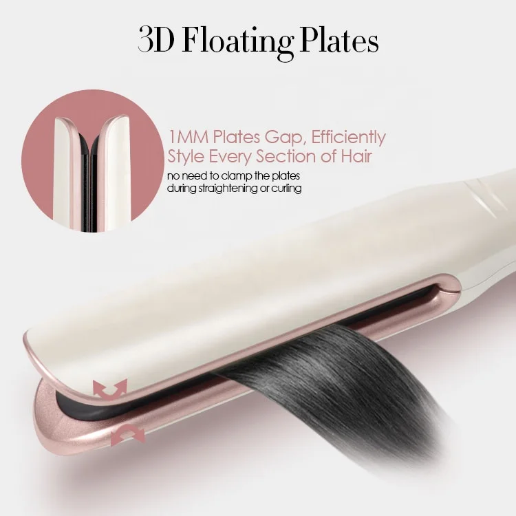 
2020 New Arrival 2 in 1 Flat Iron and Curling Iron 