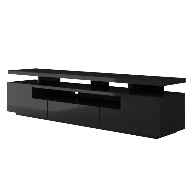TV Stand for TVs up to 90' TV Cabinet with LED Light Television Cabinet Living Room Furniture