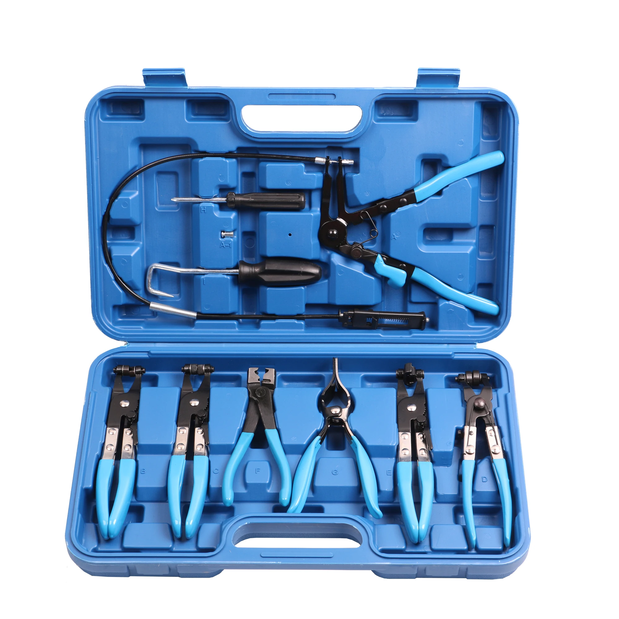 Хит продаж высокое качество 9 шт. зажимные плоскогубцы набор зажимных плоскогубцев для шланга EC1901