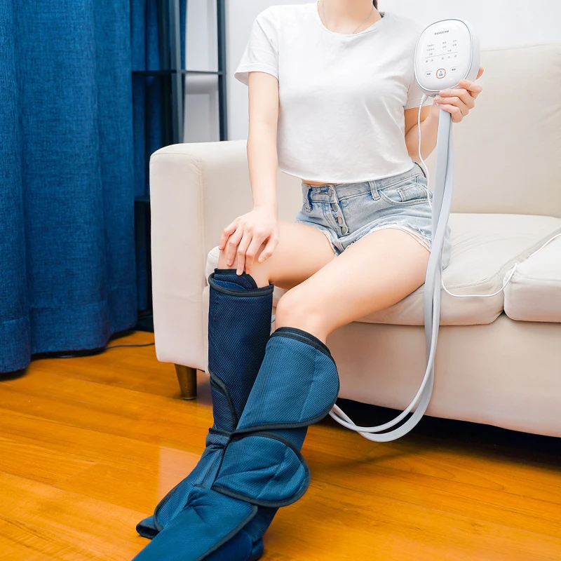 Oem Odm Air Compression System Wraps Foot Calf Knee And Feet Massager Machine For Leg Tonificar