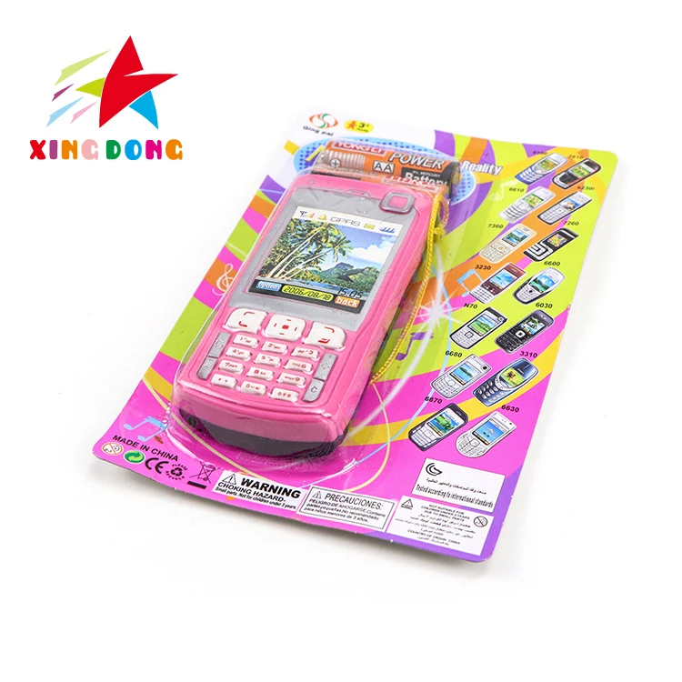 2024 Hot selling Kids mobile telephone with battery plastic toy small music N70 mobile phone toy