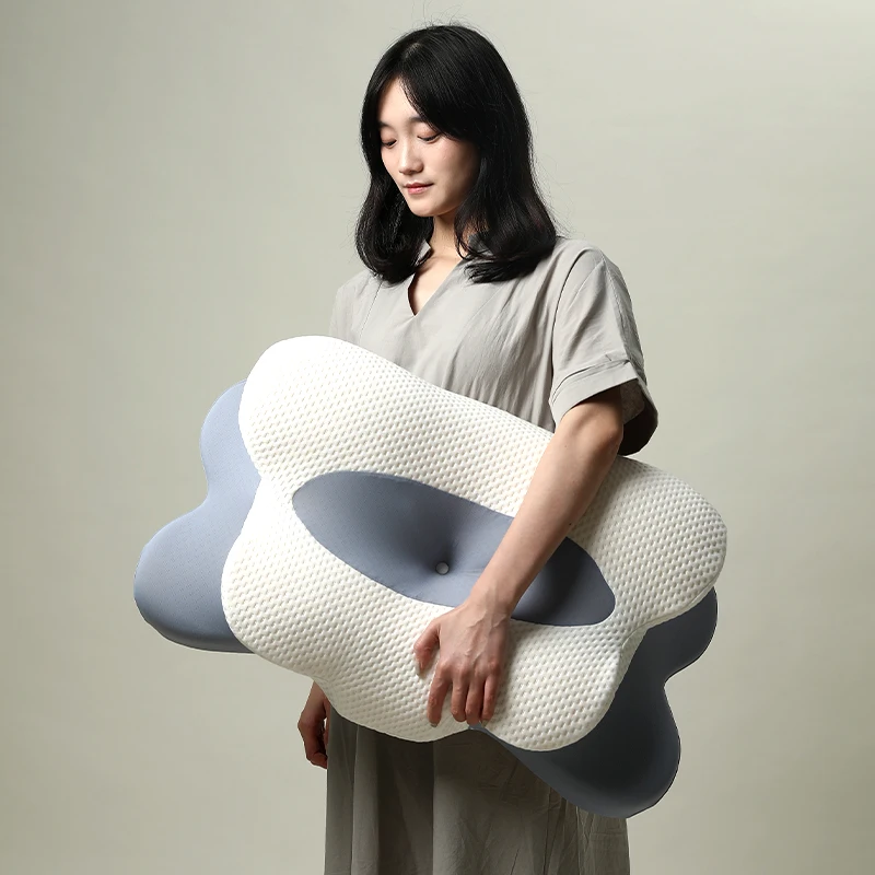 HNOS adjustable cervical pillow cozy sleeping custom logo neck travel neck Memory Travel Pillows