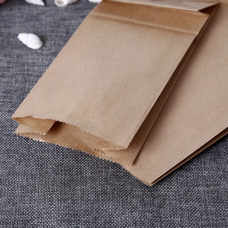 Biodegradable Paper Bag Kraft With custom Logo Print,Brown Paper Food Shopping Bag grocery paper bag for supermarket