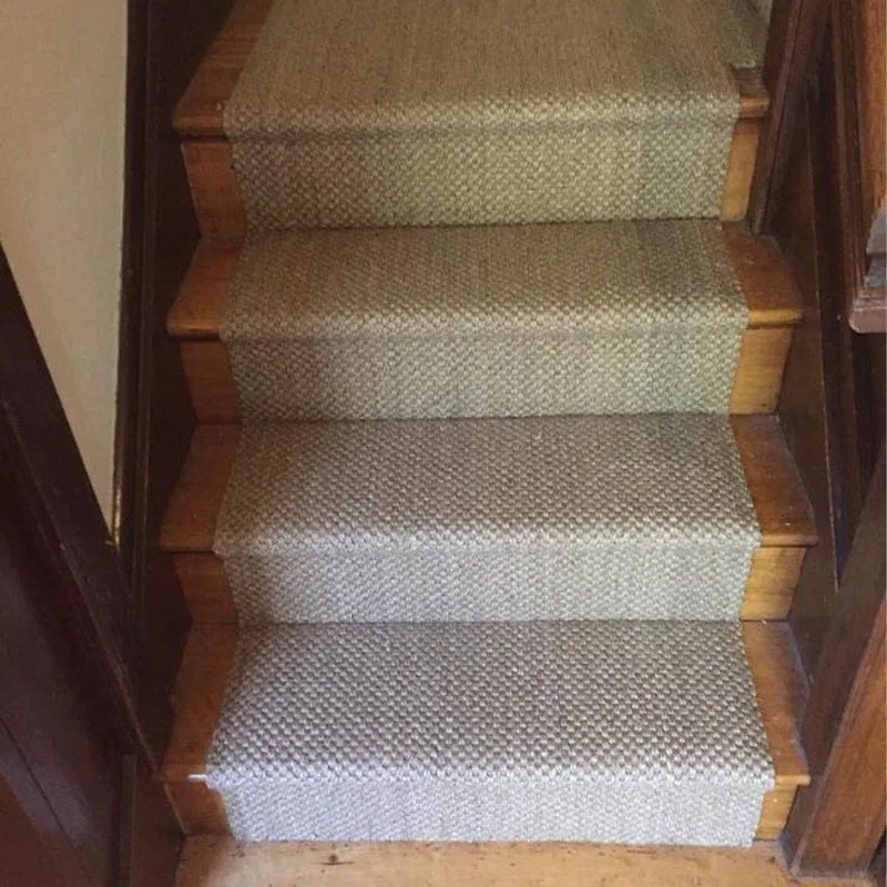 Natural Fabric Sisal Roll Carpet Fibre Fireproof Natural Color Sisal Fiber Carpet and Rug