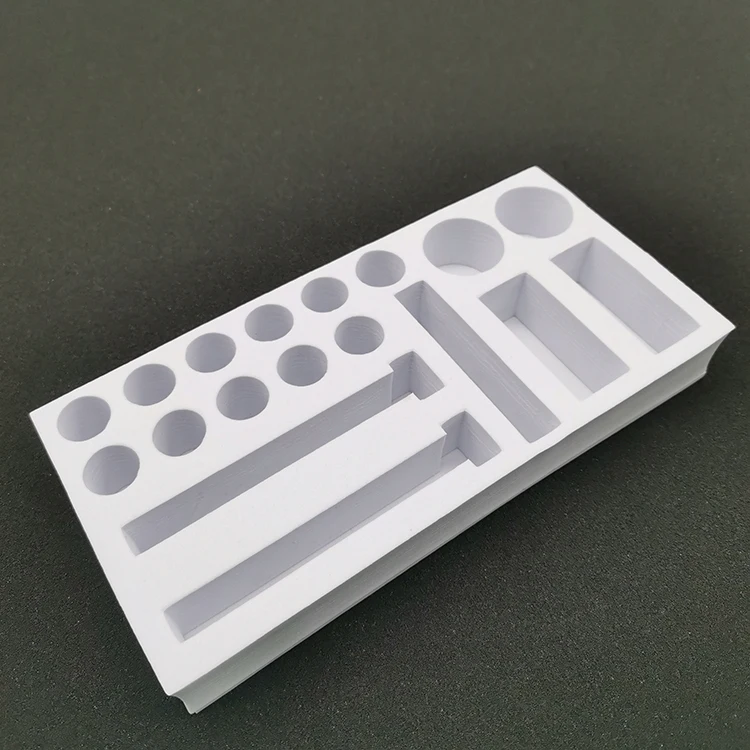 Custom Logo Print Luxury White EVA Foam foam Insert for Cosmetic Packaging Box Essential Oil Perfume Bottle Gift Box Packaging