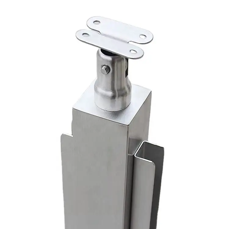 Outdoor Indoor Pool Stairs Staircase Balcony Fence Balustrade Glass Railing Stainless Steel Post
