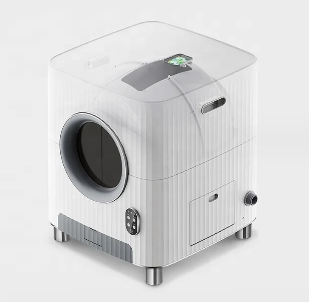 New Design Automatic Self-cleaning Litter Box with APP Control for Multiple Cats Control Odor Removal  Smart Cat Litter Box