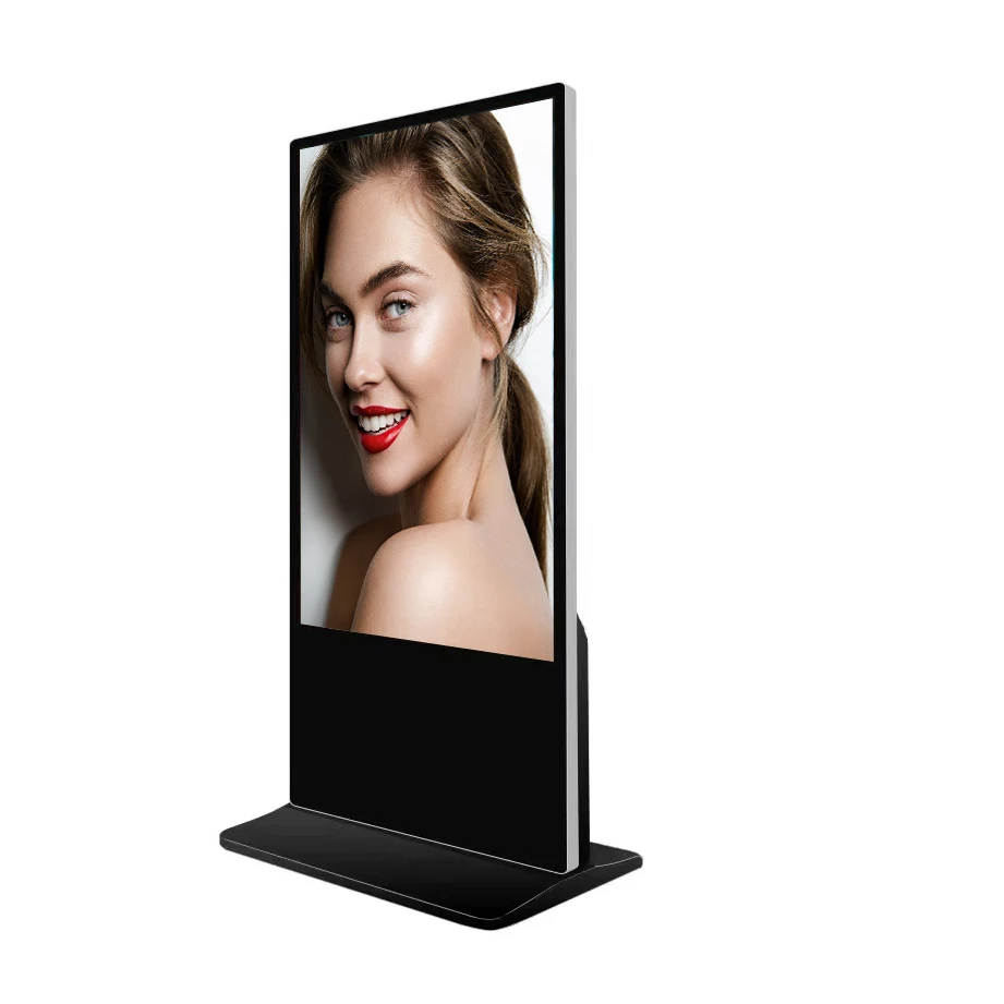 65 Inch CMS Software Indoor IR Touch Screen  Floor Standing Advertising Player Digital Signage And Display