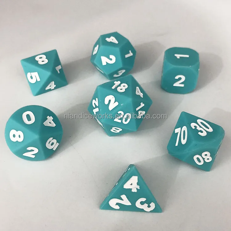 The newest design dnd dice set 7 pcs squishy silicone dice set