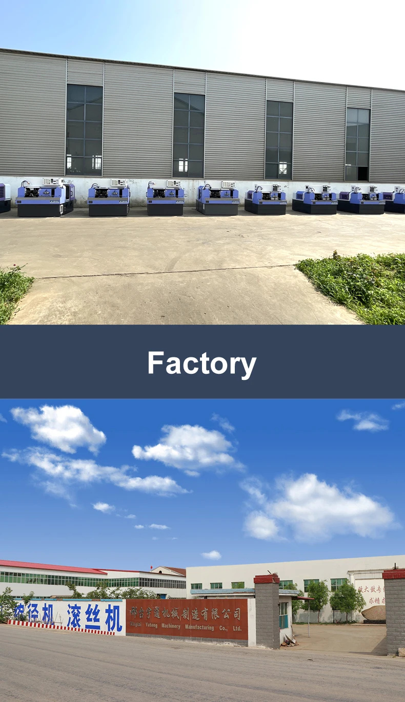 Threading Roller Die two-axis hydraulic bolt thread rolling machine