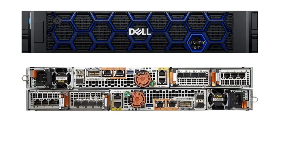 Dell EMC единство XT 480F сервер хранения 96G двойной контроллер с 8 16G модули 1 2 T 10K 2.5in *