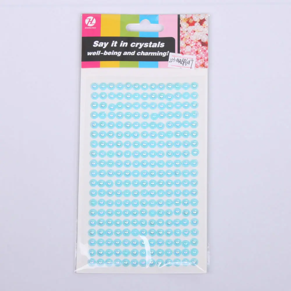 Pearls Sticker Gems for Hair, Face, Makeup, Eye, Nail, Crafts, Assorted Sizes Self Adhesive Ivory White Hair Pearl Stickers